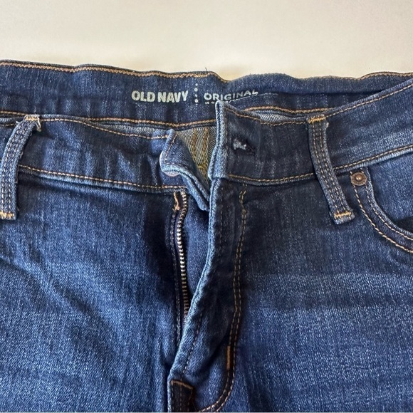 Old Navy Women’s Jean Shorts Denim Midi 10 Stretch 5” DIY Cut Offs Medium Wash - Picture 2 of 10